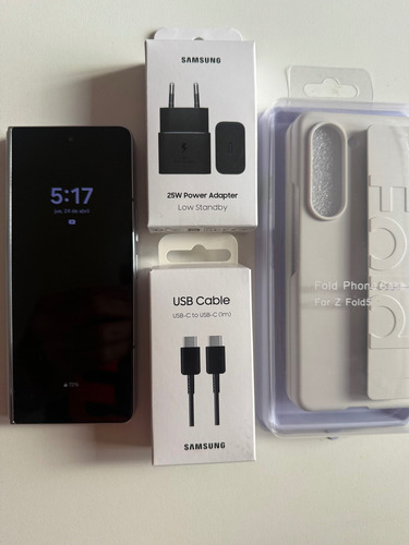 Samsung Z Fold 5 256gb 12gb Dual Sim Ice Blue Sin Uso. Azul Claro (Usado)