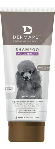 Shampoo Perros Dermapet Groom Voluminizante X 250 Ml Fragancia Sweet Clean