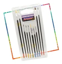 Comprar Set 10 Pinceles Premium Artistas Oleo Acrilico Tempera Arte