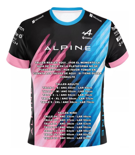 Franco Colapinto Alpine 2025 Adulto Y Niño