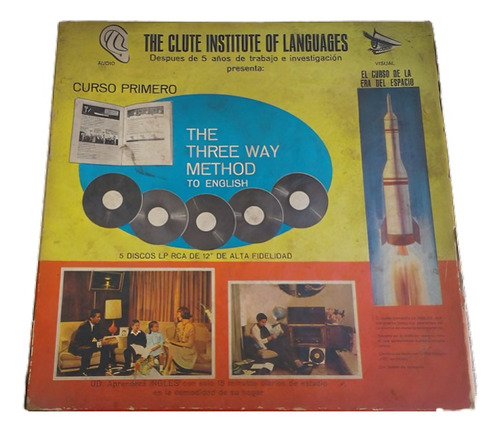 Curso De Inglés. Clute Institute. 5 Vinilos. 1972. English