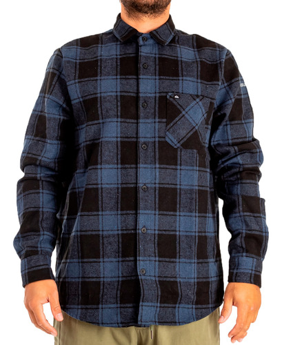 Camisa Quiksilver Lifestyle Hombre Mothefly Ii Neg-marin Fuk