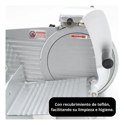Cortadora De Fiambre Moretti Black 220 Teflonada