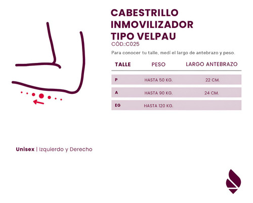 Cabestrillo Velpeau Vietnam Hombro Inmovilizador Brazo Codo Azul / Adulto