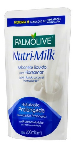 Sabonete Líquido Nutri-milk Palmolive  Refil 200ml