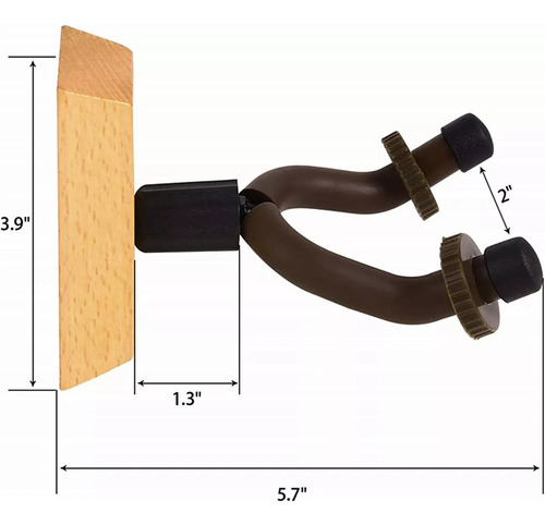 4 Piezas Pared Colgador Para Guitarra Soporte Para Guitarra