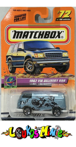 Matchbox 1967 Vw Delivery Van On Tour Kombi 72/100