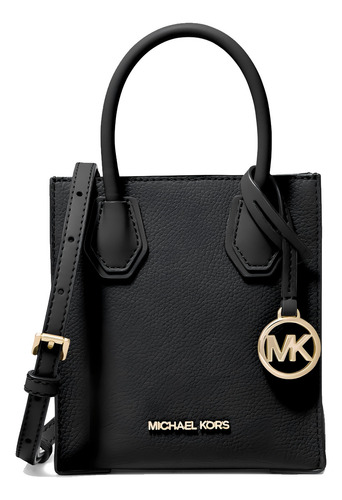 Bolsa Michael Kors Original Crossbody Mercer Small Black Color Black