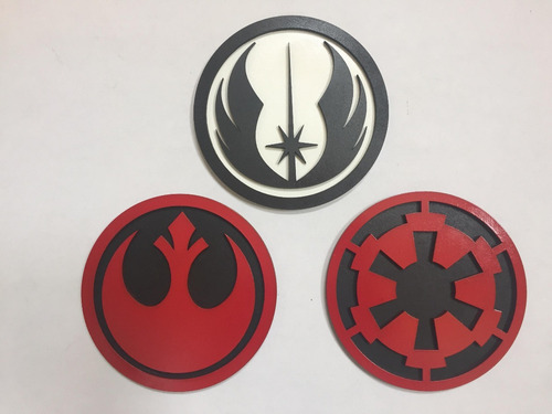 Imagen 9 de 10 de Star Wars Logos (orden Jedi, Alianza Rebelde E Imperio Galác
