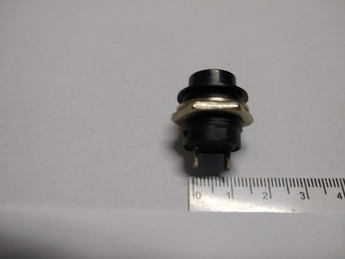 100 Peça - Chave Push Button Tipo Start - Bujão R13-507 Pt
