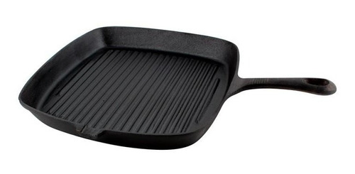 Sarten Grill Cuadrado Plancha Hierro Fundido 23cm Lugano Vlc