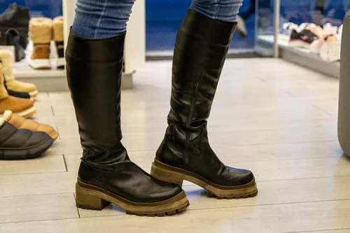 tornillo pecador éxtasis Bucaneras Largas Botas Botitas Zapatos Mujer Con Taco Fino