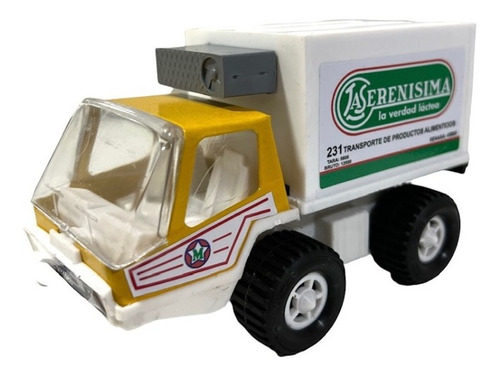 Camion Juguete Metalico Transporte Comestibles Lacteos