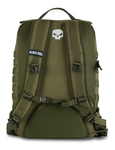 Imagem 4 de 4 de Mochila Masculina Black Skull Grande Resistente P Notebook