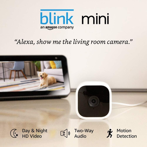2 Blink Cámaras Seguridad Inteligente 1080p Compatible Alexa