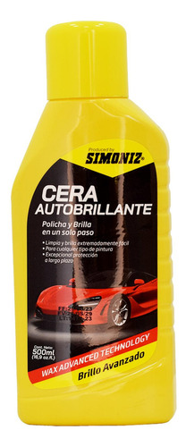 Cera Autobrillante Liquida 500ml Simoniz (103324)