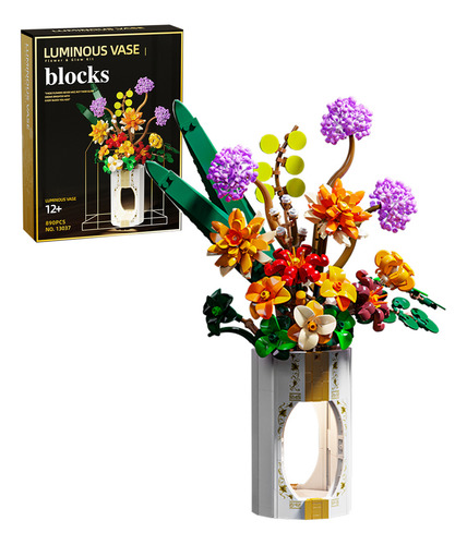Set De Bloques De Flores De Diente De León Con Luces Y Diseñ