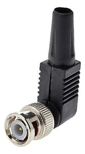 10 Unidades Conector Enchufe 90° Bnc Macho Atornillar Cctv