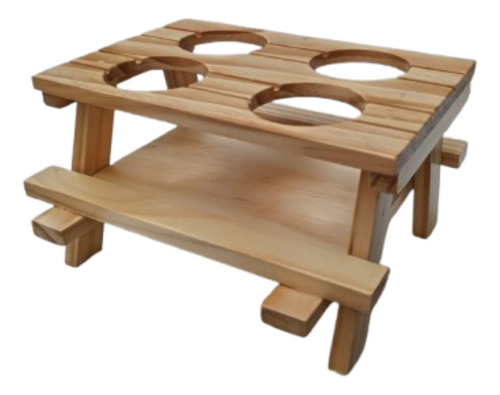 Porta Cremas Porta Embases Para Salsas En Madera