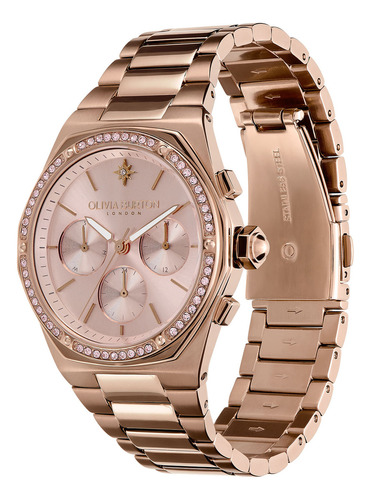 Relógio Olivia Burton Feminino Aço Rosé 24000102