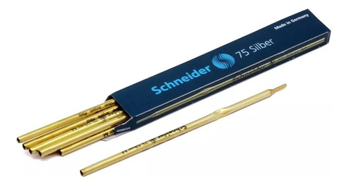 Caneta Para Riscar Couro Prata Schneider Caixa C/100 Peças