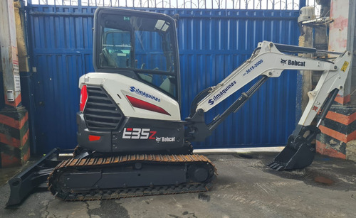 Miniescavadeira Marca Bobcat E35z 2022 1370h Ar-cond+est Aço