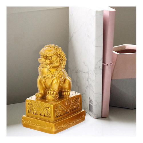 Estatua De Perros Fu Foo, 2 Unidades, Accesorios De Oficina,