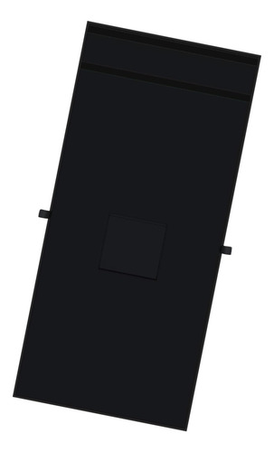 Cortina De Privacidad Portátil Cambiante Negro Con Bolsillo