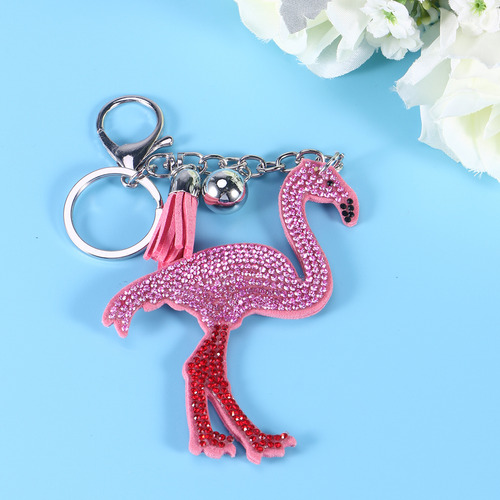 Llavero De Bricolaje Con Diseño De Perlas De Flamenco Con Bo