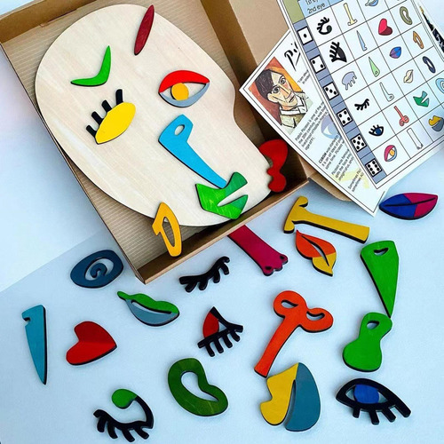 / Quebra-cabeça Montessori De Madeira Criativa Caule