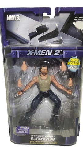 Boneco X-men Wolverine Logan Street Fight Filme Toybiz