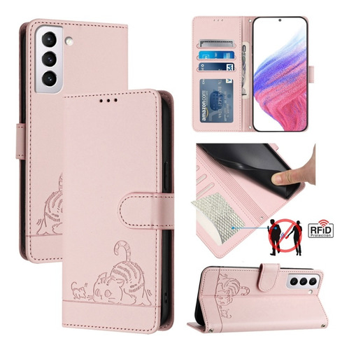 Funda Divertida Con Gato Y Ratón Para Samsung, Con Correa