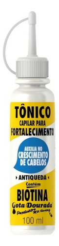 Tônico Biotina Crescimento Capilar 100ml Gota Dourada