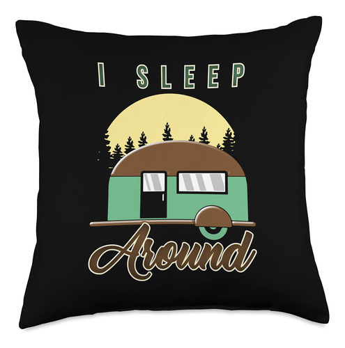 Best Camper Apparel And Gifts I Sleep Around-retro Camper Ou