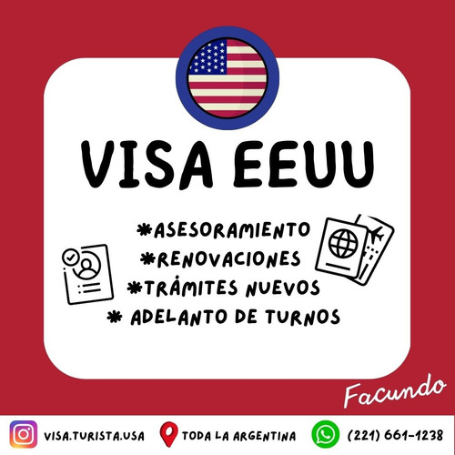 Gestoría De Visa Para Eeuu - Trámites Nuevos Y Renovaciones!