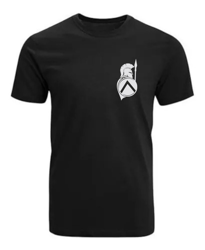 Polera Estampada Spartan, Logo, Guerreros, Romanosmodas