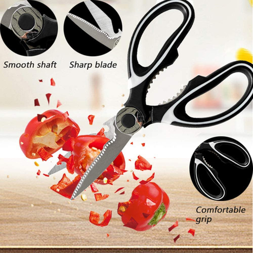 Tijeras De Cocina Multiusos De Acero Inoxidable, 2