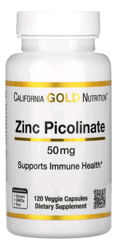 Picolinato De Zinc, 50 Mg, 120 Cáps - Unidad a $817
