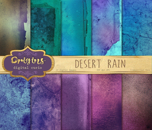 Papeles Digitales - Odc Desert Rain Textures