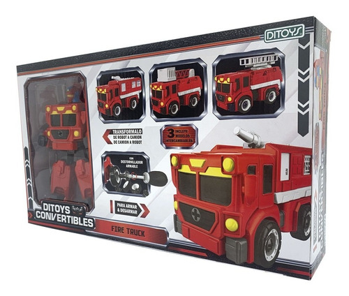 Ditoys Convertibles Camion Bomberos Original Ditoys 2448