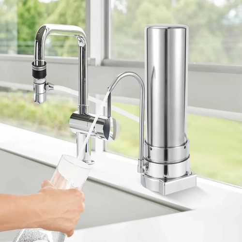 Filtro Purificador De Agua Sobre Mesada Acero Inoxidable Top