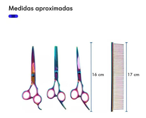 X Kit Profesional Tijeras Estilista Barbero Peluquero Peine