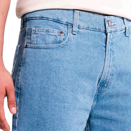 Jeans Oggi Hombre Relaxed Azul Claro Mezclilla Confort