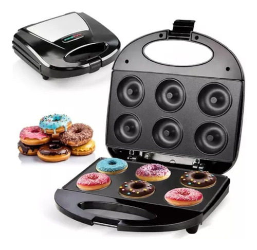 Máquina De Mini Donas X6 Rosquillas Antiadherente Electrica