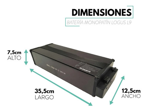 Imagen 5 de 9 de Batería Monopatín Logus L9/ Sunra X9 15.6ah