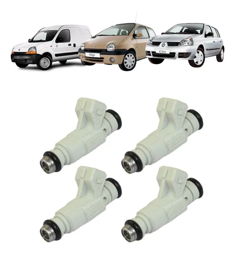 comprar Kit 4 Bico Injetor Gasol Renault Clio Kangoo Twingo 1.0 16v
