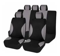 Comprar Funda Cubre Asientos Tela Auto Camioneta Negra\u002Fgris