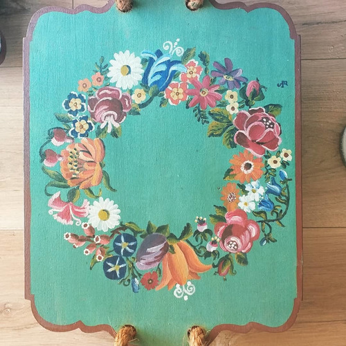 Imagen 4 de 5 de Bandejas Madera Pintadas A Mano