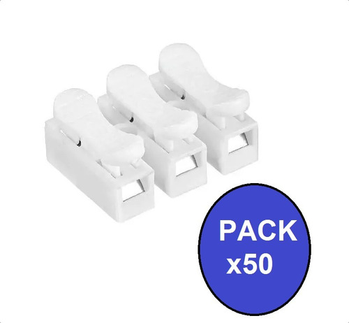 Conector Eléctrico Rápido Triple Bornera Fast Click 220v X50