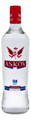 Vodka Tridestilada Askov Garrafa 900ml